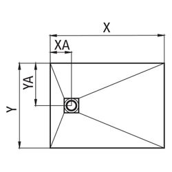 Kermi Board Point EXD 120120 L 1200 x B 1200 x H 40 mm... KERMI-BAEXD120120XK 4051484938897 (Abb. 1)