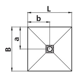 Kermi Board Point EXM 100100 L 1000 x B 1000 x H 40 mm... KERMI-BAEXM100100XK 4051484938972 (Abb. 1)