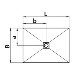 Kermi Board Point EXM 100100 L 1000 x B 1000 x H 40 mm... KERMI-BAEXM100100XK 4051484938972 (Abb. 1)