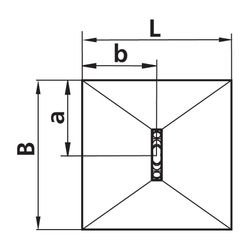 Kermi Board Line EUA 090090 L 900 x B 900 x H 140 mm... KERMI-BCEUA090090XK 4051484939429 (Abb. 1)