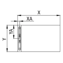 Kermi Board Line EXE 100100 L 1000 x B 1000 x H 50 mm... KERMI-BCEXE100100XK 4051484939719 (Abb. 1)