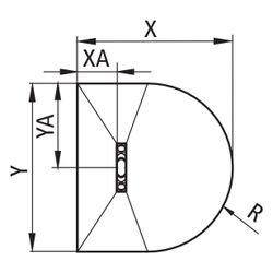 Kermi Board Line HUB 087106 L 870 x B 1060 x H 140 mm... KERMI-BCHUB087106XK 4051484939801 (Abb. 1)