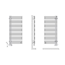 Kermi Diveo-E elektrischer Designheizkörper 1320x46x450mm, WWS, Anschluss links,... KERMI-DVE1A13450201XK 4063769336113 (Abb. 1)