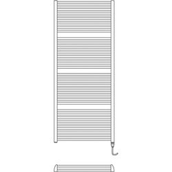 Kermi Duett-E BH 1188x74x934mm mattbronze, WKS links... KERMI-DUE20120090SCXK  (Abb. 1)