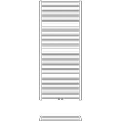 Kermi Duett Badheizkörper 1492x934x74mm circonsilber Anschluss mittig und seitlich... KERMI-DUN2M150090TXXK  (Abb. 1)