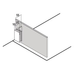 Kermi Walk-In Wall Filia TWF 2000x800x18mm ESG Klar 8mm Silber Hochglanz Anschlag ... KERMI-FITWF08020VAK 4051484380276 (Abb. 1)