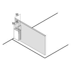 Kermi Walk-In Wall Filia TWF 2000x800x18mm ESG Klar 8mm Silber Hochglanz Anschlag ... KERMI-FITWF08020VAK 4051484380276 (Abb. 1)