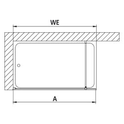 Kermi Walk-In Wall Filia XP TWF 2000x1400x31mm ESG Klar 8mm Silber Hochglanz Ansch... KERMI-FXTWF14020VPK 4051484192084 (Abb. 1)