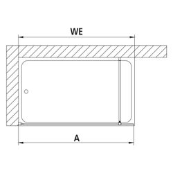 Kermi Walk-In Wall Filia XP TWF 2000x1400x31mm ESG Klar 8mm Silber Hochglanz Ansch... KERMI-FXTWF14020VPK 4051484192084 (Abb. 1)