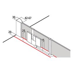Kermi Duschkabine Filia XP Pendeltür 1F Festfeld 1GL 1850x1530x31mm ESG Klar 6mm S... KERMI-FX1GL15318VPK 4051484208709 (Abb. 1)