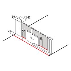 Kermi Duschkabine Filia XP Pendeltür 1F Festfeld 1TR 2000x1200x31mm ESG Klar 6mm S... KERMI-FX1TR12020VPK 4051484185246 (Abb. 1)