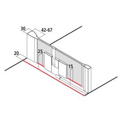 Kermi Duschkabine Filia XP Pendeltür 1F Festfeld 1TR 2000x1200x31mm ESG Klar 6mm S... KERMI-FX1TR12020VPK 4051484185246 (Abb. 1)
