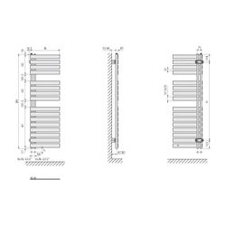 Kermi Credo Half flat Designheizkörper 1834x37x600mm, Ausführung rechts, 844W be... KERMI-EAN1A1800602RXK 4063769221754 (Abb. 1)