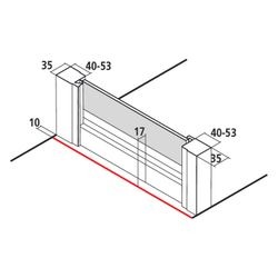 Kermi Schwingtür Ibiza 2000 versetzter Drehpunkt KOD 1850x900x35mm ESG Klar 6mm Si... KERMI-I2KOD090181AK 4046383529543 (Abb. 1)