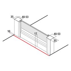 Kermi Schwingtür Ibiza 2000 versetzter Drehpunkt KOD 1850x900x35mm ESG Klar 6mm Si... KERMI-I2KOD090181AK 4046383529543 (Abb. 1)