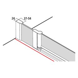 Kermi Duschkabine Ibiza 2000 Viertelkreis Pendel Festfeld O20 1850x900x24mm ESG Kl... KERMI-I2O20090181AK 4046383486228 (Abb. 1)