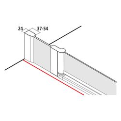 Kermi Duschkabine Ibiza 2000 Viertelkreis Pendel Festfeld O20 1850x900x24mm ESG Kl... KERMI-I2O20090181AK 4046383486228 (Abb. 1)