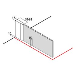 Kermi Walk-In Wall Ibiza 2000 TWF 2000x1200x17mm ESG Klar 6mm Silber Mattglanz Ans... KERMI-I2TWF120201AK 4051484388135 (Abb. 1)