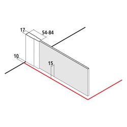 Kermi Walk-In Wall Ibiza 2000 TWF 2000x1200x17mm ESG Klar 6mm Silber Mattglanz Ans... KERMI-I2TWF120201AK 4051484388135 (Abb. 1)