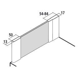 Kermi Seitenwand Ibiza 2000 verkürzt für Badewannen TWO 1600x750x17mm ESG Klar 6mm... KERMI-I2TWO075161AK 4046383205744 (Abb. 1)