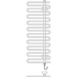 Kermi Icaro-E BH1841x58x600mm mattbronze, FKS links... KERMI-CRE1A180060SIXK  (Abb. 1)