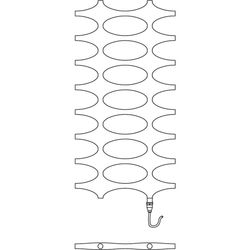 Kermi Ideos-E BH 1151x508x37 mm circonsilber, WRX rechts... KERMI-IDE10120050TSXK  (Abb. 1)