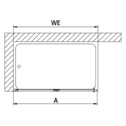 Kermi Walk-In Wall Liga Pendel-Faltür 2YL 2000x1200x32mm ESG Klar 5mm Silber Mattg... KERMI-LI2YL120201PK 4051484446958 (Abb. 1)
