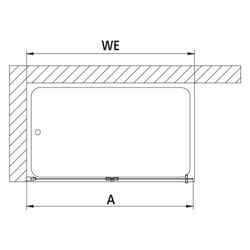 Kermi Walk-In Wall Liga Pendel-Faltür 2YL 2000x1200x32mm ESG Klar 5mm Silber Mattg... KERMI-LI2YL120201PK 4051484446958 (Abb. 1)