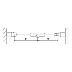 Kermi Duschkabine Liga Pendel-Falttür 2SL 2000x950x32mm ESG Klar 5mm Silber Mattgl... KERMI-LI2SL095201AK 4051484406471 (Abb. 1)