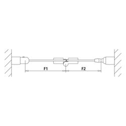 Kermi Duschkabine Liga Pendel-Falttür 2SL 2000x950x32mm ESG Klar 5mm Silber Mattgl... KERMI-LI2SL095201AK 4051484406471 (Abb. 1)