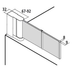 Kermi Badewannenaufsatz Liga Faltwand 2F 2PL 1500x1000x32mm ESG Klar 5mm Silber Ma... KERMI-LI2PL100151AK 4051484495581 (Abb. 1)