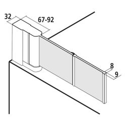 Kermi Badewannenaufsatz Liga Faltwand 2F 2PL 1500x1000x32mm ESG Klar 5mm Silber Ma... KERMI-LI2PL100151AK 4051484495581 (Abb. 1)
