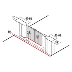 Kermi Duschkabine Liga Pendel-Falttür 2SL 2000x950x32mm ESG Klar 5mm Silber Mattgl... KERMI-LI2SL095201AK 4051484406471 (Abb. 1)
