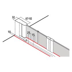 Kermi Duschkabine Liga Pendel-Falttür 4T 2T4 1850x1350x32mm ESG Klar 5mm Silber Ma... KERMI-LI2T4135181PK 4051484411048 (Abb. 1)