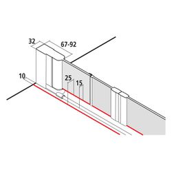 Kermi Duschkabine Liga Pendel-Falttür 4T 2T4 1850x1350x32mm ESG Klar 5mm Silber Ma... KERMI-LI2T4135181PK 4051484411048 (Abb. 1)