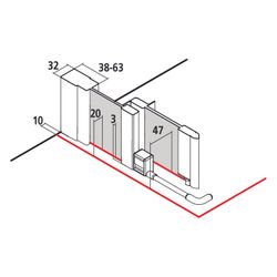 Kermi Duschkabine Liga Eckeinstieg 2T Gleittür bodenfrei Halbteil C2R 2000x900x32m... KERMI-LIC2R090201AK 4051484437338 (Abb. 1)