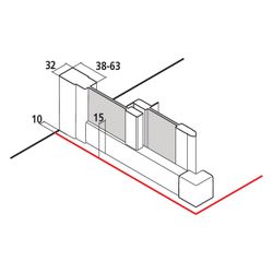 Kermi Duschkabine Liga Eckeinstieg 2T Gleittür Halbteil E2R 2000x900x32mm ESG Klar... KERMI-LIE2R090201PK 4051484586876 (Abb. 1)