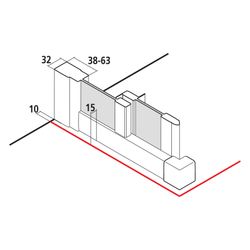 Kermi Duschkabine Liga Eckeinstieg 2T Gleittür Halbteil E2R 2000x900x32mm ESG Klar... KERMI-LIE2R090201PK 4051484586876 (Abb. 1)
