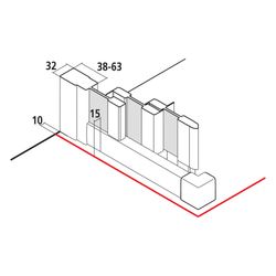 Kermi Duschkabine Liga Eckeinstieg 3T Gleittür Halbteil E3L 2000x800x32mm ESG Klar... KERMI-LIE3L080201PK 4051484587279 (Abb. 1)