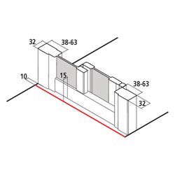 Kermi Duschkabine Liga Gleittür 2T Festfeld G2R 2000x1400x32mm ESG Klar 4mm Silber... KERMI-LIG2R14020VAK 4051484589945 (Abb. 1)