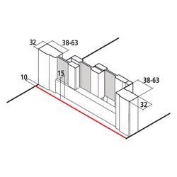 Kermi Duschkabine Liga Gleittür 3T Festfeld G3R 1850x900x32mm ESG Klar 4mm Silber ... KERMI-LIG3R090181PK 4051484591337 (Abb. 1)