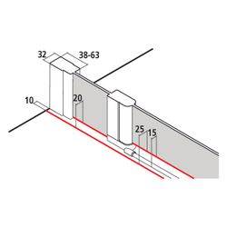 Kermi Duschkabine Liga Viertelkreis Pendel Festfeld P55 1850x900x32mm ESG Klar 4mm... KERMI-LIP55090181AK 4051484409076 (Abb. 1)
