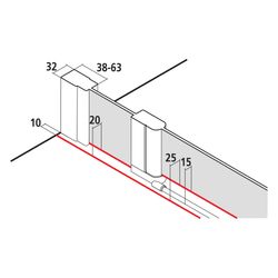 Kermi Duschkabine Liga Viertelkreis Pendel Festfeld P55 1850x900x32mm ESG Klar 4mm... KERMI-LIP55090181AK 4051484409076 (Abb. 1)