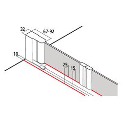Kermi Duschkabine Liga Pendeltür PTD 2000x900x32mm ESG Klar 4mm Silber Mattglanz A... KERMI-LIPTD090201AK 4051484409595 (Abb. 1)