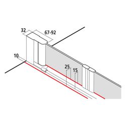 Kermi Duschkabine Liga Pendeltür PTD 2000x900x32mm ESG Klar 4mm Silber Mattglanz A... KERMI-LIPTD090201AK 4051484409595 (Abb. 1)