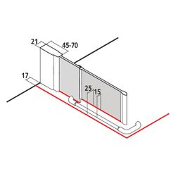 Kermi Schwingtür LIGA SNL 1000x 2000 BV: 975-1000 SIHG ESG STR4 CLE... KERMI-LISNL10020VQK 4051484796503 (Abb. 1)