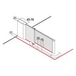 Kermi Schwingtür LIGA SNL 1000x 2000 BV: 975-1000 SIHG ESG STR4 CLE... KERMI-LISNL10020VQK 4051484796503 (Abb. 1)