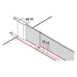 Kermi Duschkabine Liga Viertelkreis Schwingtür Festfeld T55 2000x900x21mm ESG Klar... KERMI-LIT5509020VPK 4051484593409 (Abb. 1)