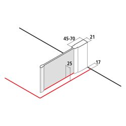 Kermi Seitenwand LIGA TWP 1000x 2000 BV: 975-1000 SIHG ESG STR4 CLE... KERMI-LITWP10020VQK 4051484813149 (Abb. 1)