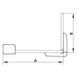Kermi Walk-In Wall Mena Festfeld Winkel WBL 2000x1000x33mm ESG Klar 8mm Silber Hoc... KERMI-MEWBL10020VAK 4051484894162 (Abb. 1)